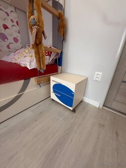 Poschodová posteľ pre deti s matracmi + komplet detská izba - 7