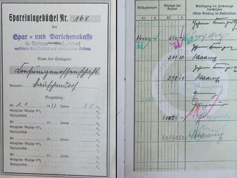 Drevená krabička Oetker s dokladmi. - 7