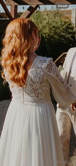 svadobné šaty v boho štýle veľ. XL - 7