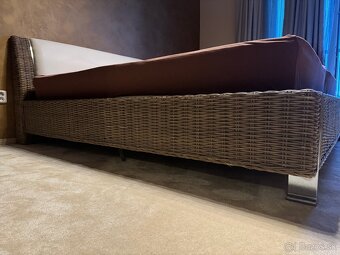 Predam ratanovu manzelsku postel 180x200cm - 7