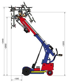 Manipulator, Minižeriav, Montáž skla, Montážna technika - 7