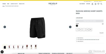 Nové športové kraťasy Devold Running Shorts Man veľ. M - 7