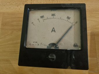 Retro panelový mikro-ampérmetr, Nový - 7