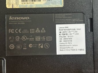 Lenovo G560 - i3 380M, 4GB DDR3, GeForce 310M, 500GB HDD - 7