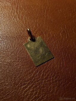 Zlatý prívesok Blížencov so striebornou retiazkou - 7