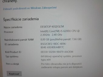 predám 12" HP elitebook 820 g3/ Intel core i5 /8gb ram /ssd - 7