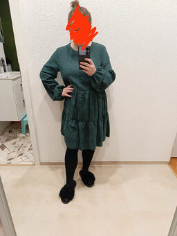 Dámske zelené šaty veľ. L. - 7