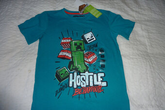 ÚPLNE NOVÉ S VISAČKOU- tričko MINECRAFT, 100% bavlna,146/152 - 7