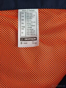 Detská lyžiarska hrejivá a nepremokavá bunda 100 modrá - 7