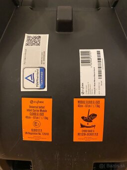 Autosedačka - vajíčko Cybex cloud G i-size gold Maxic black - 7