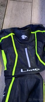 Kožená kombinéza LIME – veľkosť 56 (CE chrániče, pekný stav) - 7