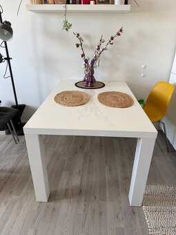 Jedálenský stôl - biely - 7