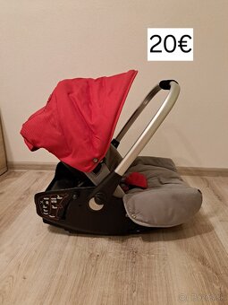 Autosedačka, vajíčko, chodítko, nosič, šatka - 7