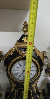 Krbove hodiny a svietniky limoges. - 7