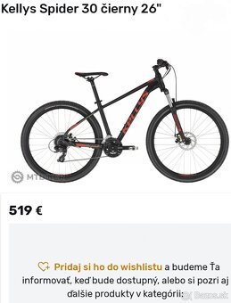 Kellys Spider 30 rám XS, kolesá 26" - 7