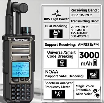 Quansheng TK11 (8) quad band 10W - 7