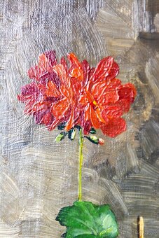 Zátišie s muškátmi, H.Friedrich, 375 × 615 mm - 7