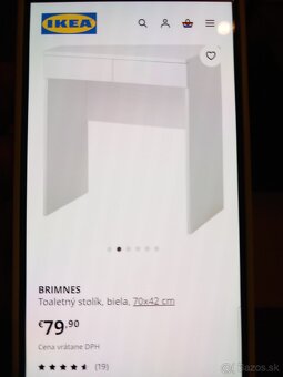 Kozmetický stolík BRIMNES - IKEA - 7