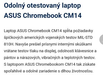 Predam notebook Asus Chromebook, nepouzivany, v krabici. - 7