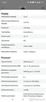 Predám herný notebook Asus TUF GAMING - 7
