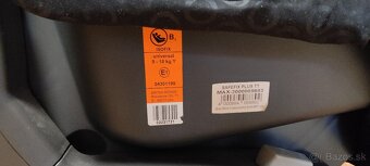 Predám autosedačku BRITAX RÖMER Safefix plus 9-18kg - 7