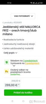 Rozkladací jedálenský stôl - 7