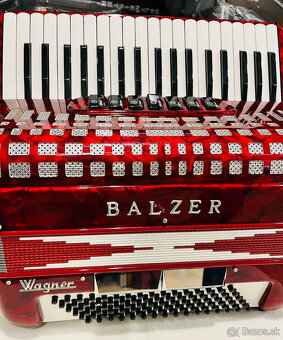 Predám krásny Taliansky akordeón Balzer Wagner 96 basový, to - 7