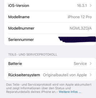 iPhone 12 Pro White Silver 128 GB - 7