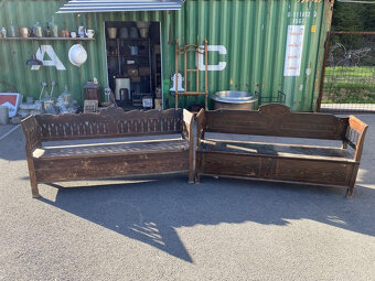 starožitné ľudové lavice - 7