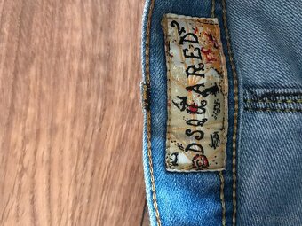 DSQUARED2 pánske riflove capri nohavice L/XL - 7