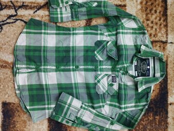 Damske riflove sortky Superdry a zelena kosela - 7