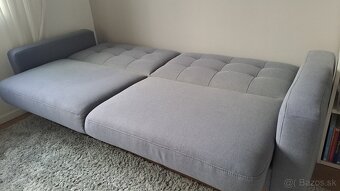 Rozkladacia pohovka svetlosivá - 7