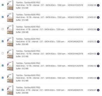 Toshiba N300 Pro - NAS 18TB - - 7