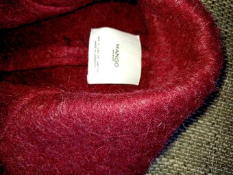 Dámske kabáty zelený a bordová - 7