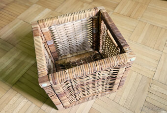 ratanovy košík z IKEA, 24x23x23 cm, 5ks - 7