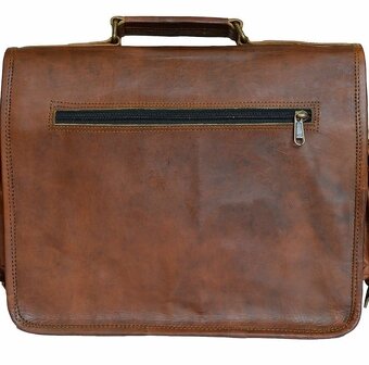 Nová Ručne vyrábaná kožená Aktovka - 7