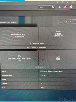 Herný PC Ryzen 5 3600, RX5700XT 8Gb, RAM 16Gb, 1TB SSD - 7