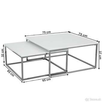 Predám Set 2 konferenčných stolíkov - 7