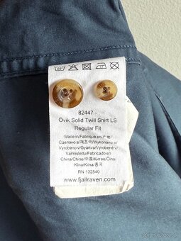 Zánovná košeľa Fjallraven Övik Solid Twill Shirt LS - 7