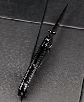 Vreckový nôž BLACK KNIFE s poistkou - 7