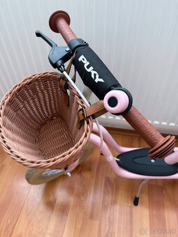 Vintage odrážadlo Puky LR XL ružové s košíkom - 7