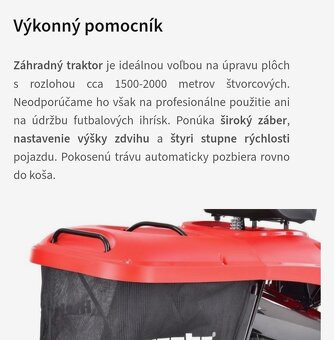 Traktorova kosačka - rider Levita LT 61 - 7