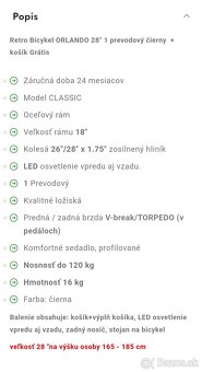 Dámsky mestský retro bicykel - 7