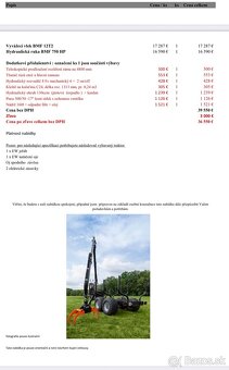 Vyvážačka- vývozka BMF12T2 s hydr. rukou - 7