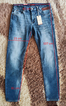 Pánske rifle No Excess - Tapered 712, Denim Stretch, 31/34 - 7
