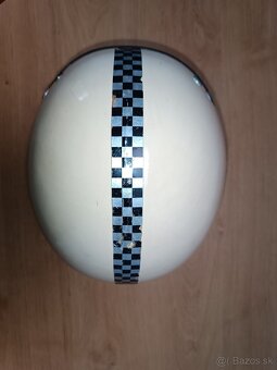 Stará přilba, helma - bílá - 7