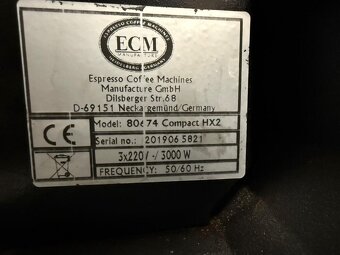 Profesionálny kávovar ECM Compact HX2 + bielu Coffee Printer - 7