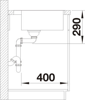 Nerezovy drez Blanco 40cm - 7
