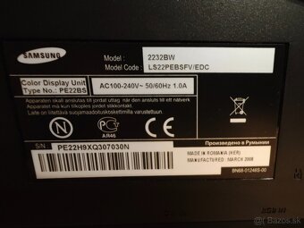 Monitor Samsung SyncMaster 2232BW - 7