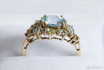 9ct zlatý secesný presteň - 7